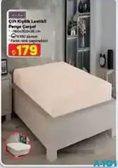 LİLA ÇİFT KİŞİLİK LASTİKLİ PENYE ÇARŞAF